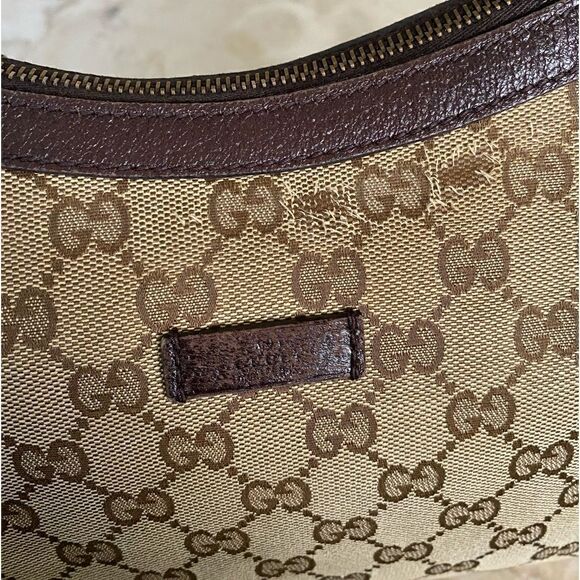 Gucci GG Monogram Canvas & Leather Hobo Bag - Picture 15 of 15